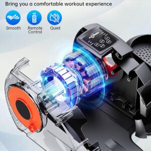 Under Desk Elliptical Machine, Electric Ellipse Leg Exerciser as Seen on Tv for Seniors with 12 Adjustable, Portable Quiet Elliptical Machine, Seated Pedal Exerciser with Remote Control