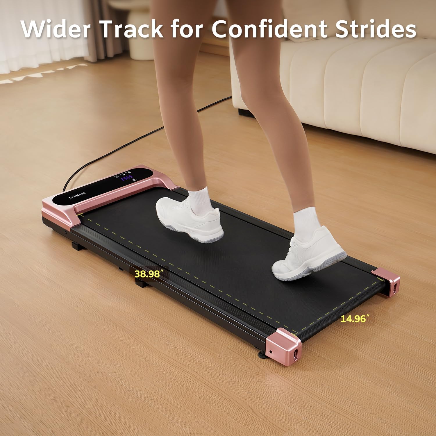 TheNeat Walking Pad, Under Desk Treadmill, Treadmills for Home & Office, Walking Jogging Running Machine, NeatWalk - Image 5