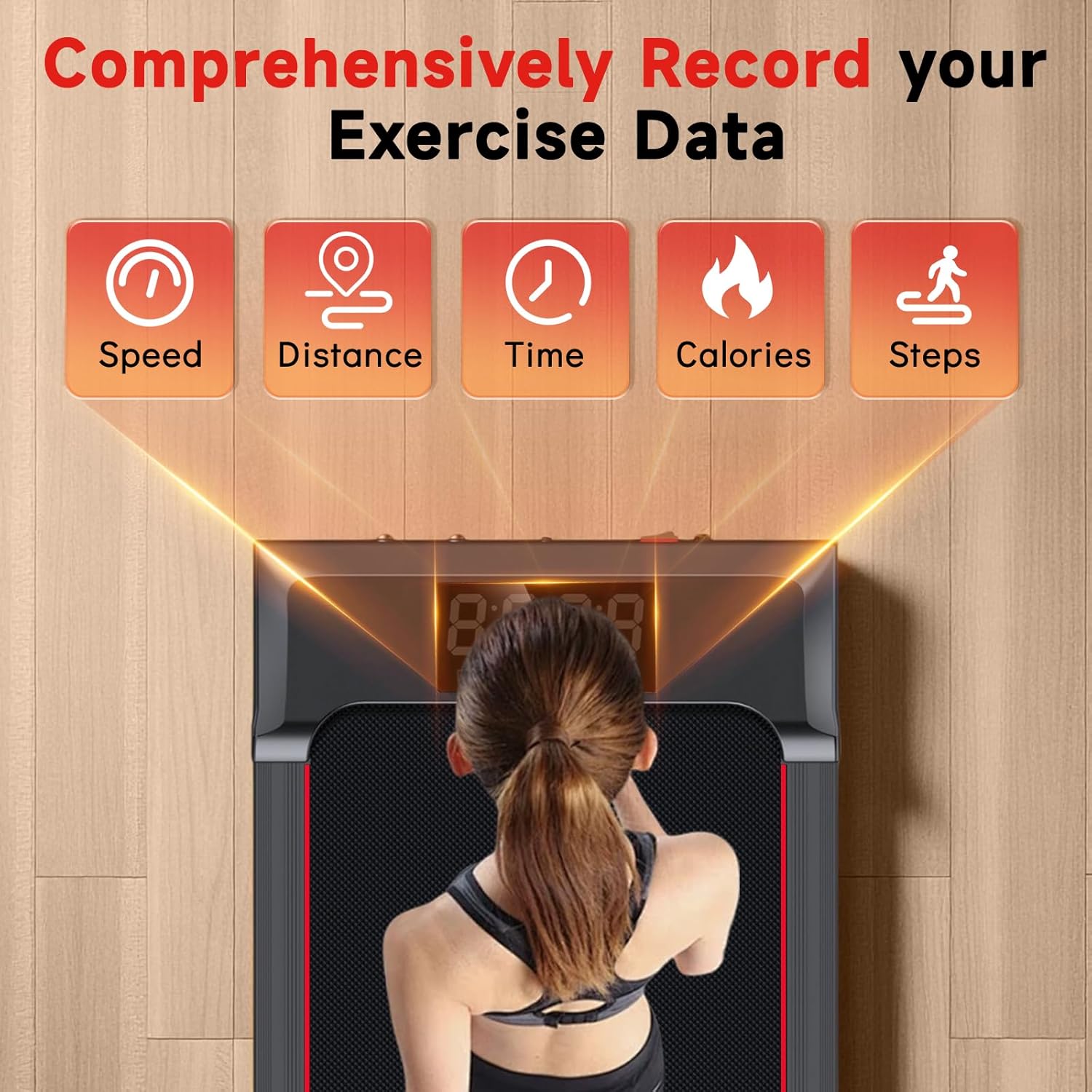 Walking Pad Treadmill with Incline and Handle Bar, 7.5MPH Under Desk Treadmill for Home Office, 360 Lbs Capacity Portable Treadmills with Remote Control, Led Display - Image 6