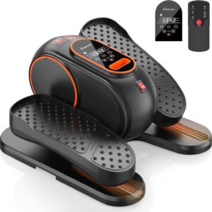 ANCHEER Under Desk Elliptical Machine, Electric Seated Pedal Exerciser Machine with 12 Adjustable Speed, Quiet & Portable, LCD Display Monitor, Remote Control, Leg Exerciser for Home Office