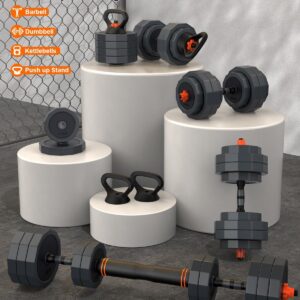 Adjustable Dumbbells Set, 45/65/85 lbs Free Weight Set with Connector, 4 in1 Dumbbells Set for Home Gym Workout