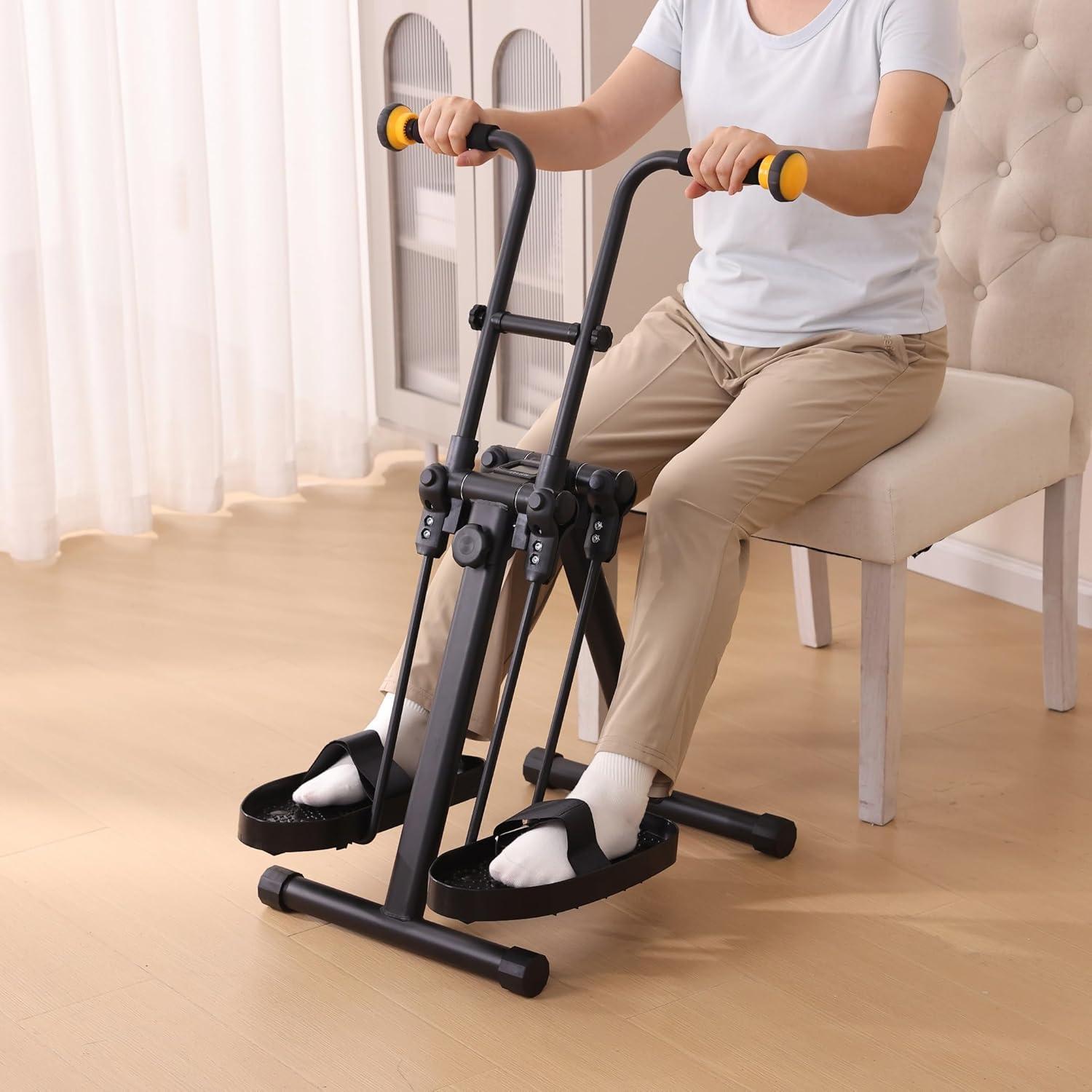 Pedal Exerciser Bike for Seniors, Hand Arm Leg and Knee Physical Therapy Exercise Equipment, Elderly Recovery Home Exercise Bike for Total Body, Upper and Lower Limb Trainer - Image 2
