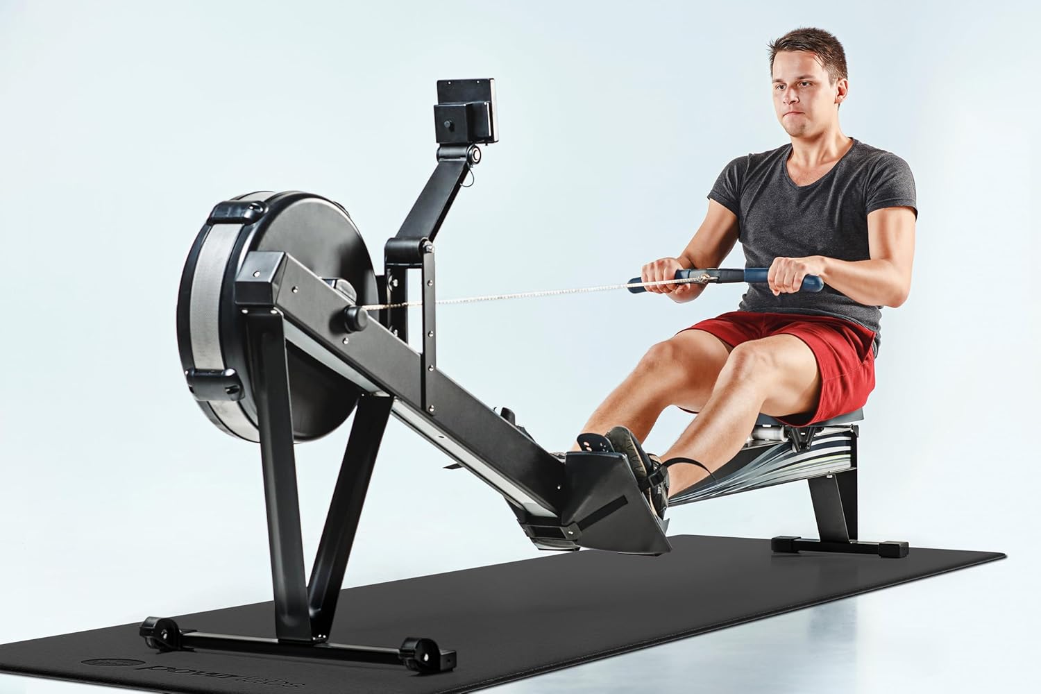 Powr Labs Rowing Machine Mat, Treadmill Mat for Carpet & Hardwood Floors - Rower Mat for Hydrow, Concept 2, Peloton Rower, Exercise Equipment, Gym Equipment - Image 6