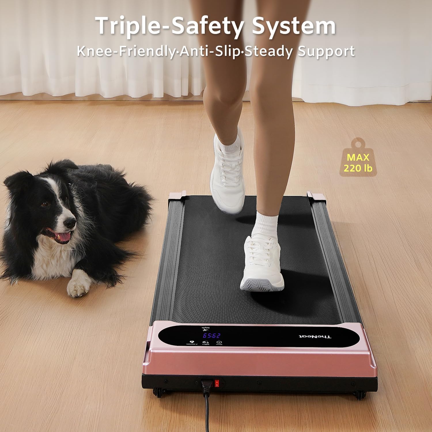 TheNeat Walking Pad, Under Desk Treadmill, Treadmills for Home & Office, Walking Jogging Running Machine, NeatWalk - Image 3