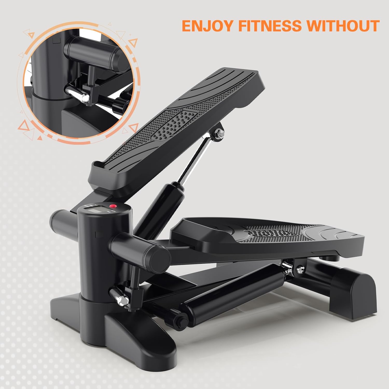 Mini Stepper Exercise Machine Under Desk, Stepper Machine 300LB Weight Limit,Mini at Home Stair Stepper No Nise,2 MM Thickness Steel Step Machine for Exercise at Home Hydraulic - Image 4
