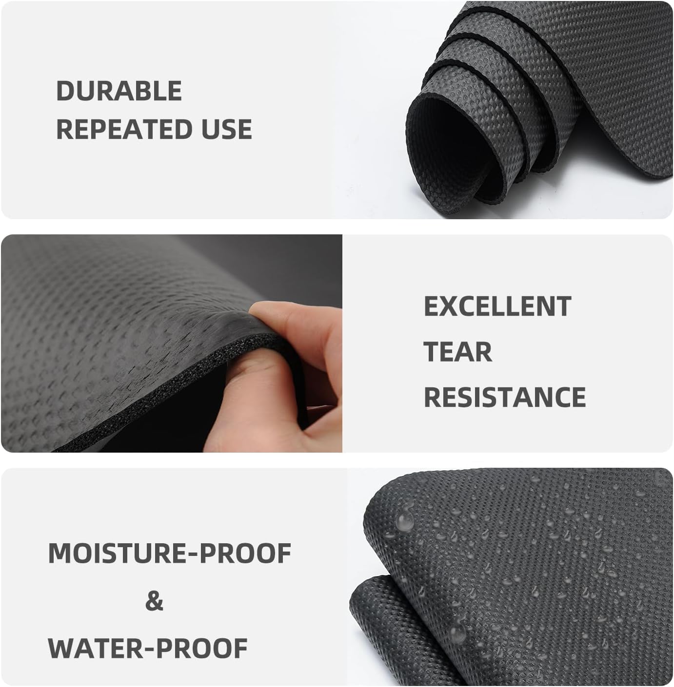 Bike Mat,Treadmill Mat,For Walking Pad,Elliptical,Exercise Bikes, Stationary Cycles,Spin Bike,Under Exercise Bike Trainer Pad for Indoor Stationary Gym Fitness Equipment Hardwood Floor Protector - Image 4