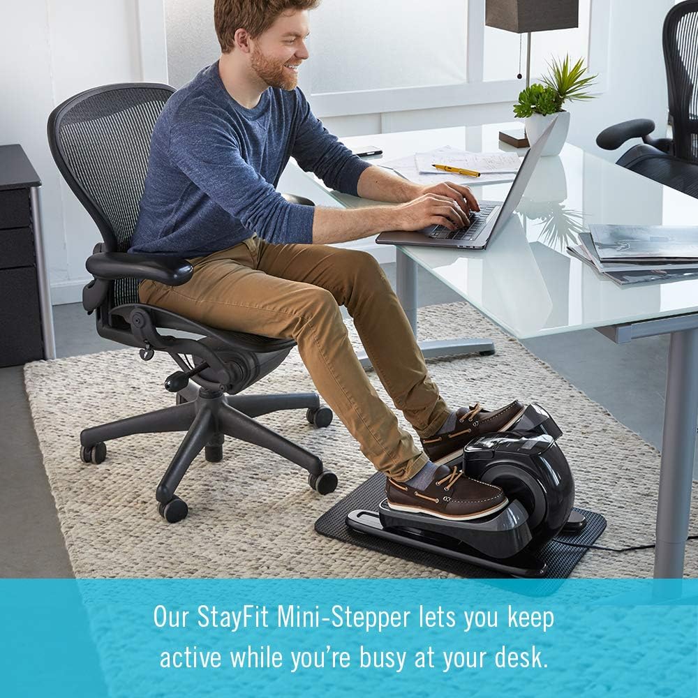 Homedics StayFit Mini-Stepper - Fitness Step Machine with Mat and Preset Exercise Programs – Portable Stair Stepper Perfect for Home Office - Image 7