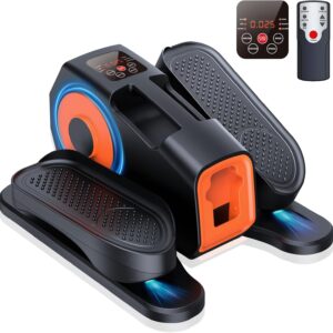 Under Desk Elliptical Machine, Electric Elliptical Leg Exerciser for Seniors with 12 Ad justable, Quiet Portable Elliptical Machine, Seated Pedal Exerciser with Remote Control