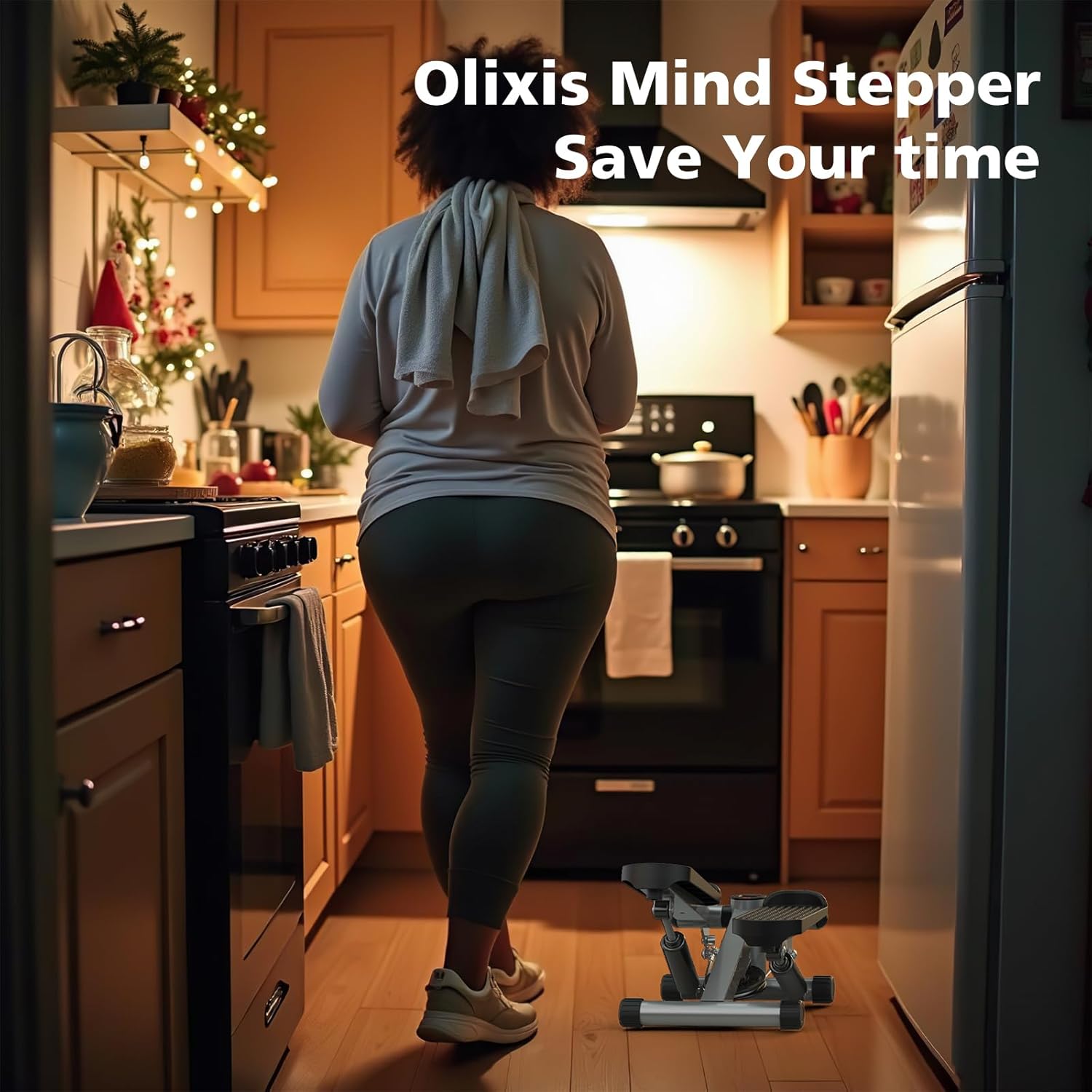OLIXIS Steppers for Exercise at Home Workout Equipment, Mini Stepper Exercise Machine 300lbs, Twist Step with Resistance Bands, Cardio Weight Loss Equipment Home Fitness - Image 6