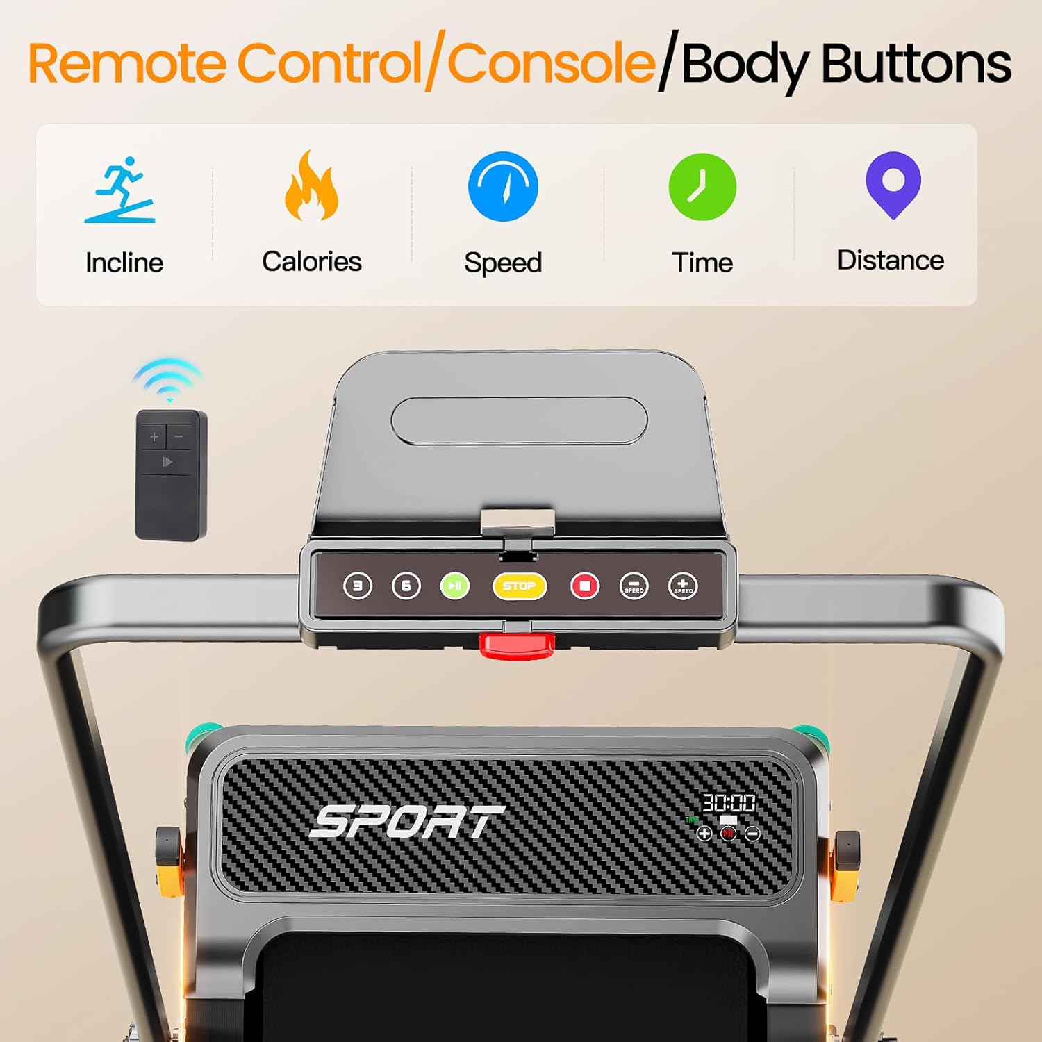 Walking Pad with Incline - Dual-Sided 2 in 1 Under Desk Treadmill with Shiatsu Foot Massager, 330LBs Walking Pad Treadmills for Home and Office, LED Display and Remote Control - Image 7