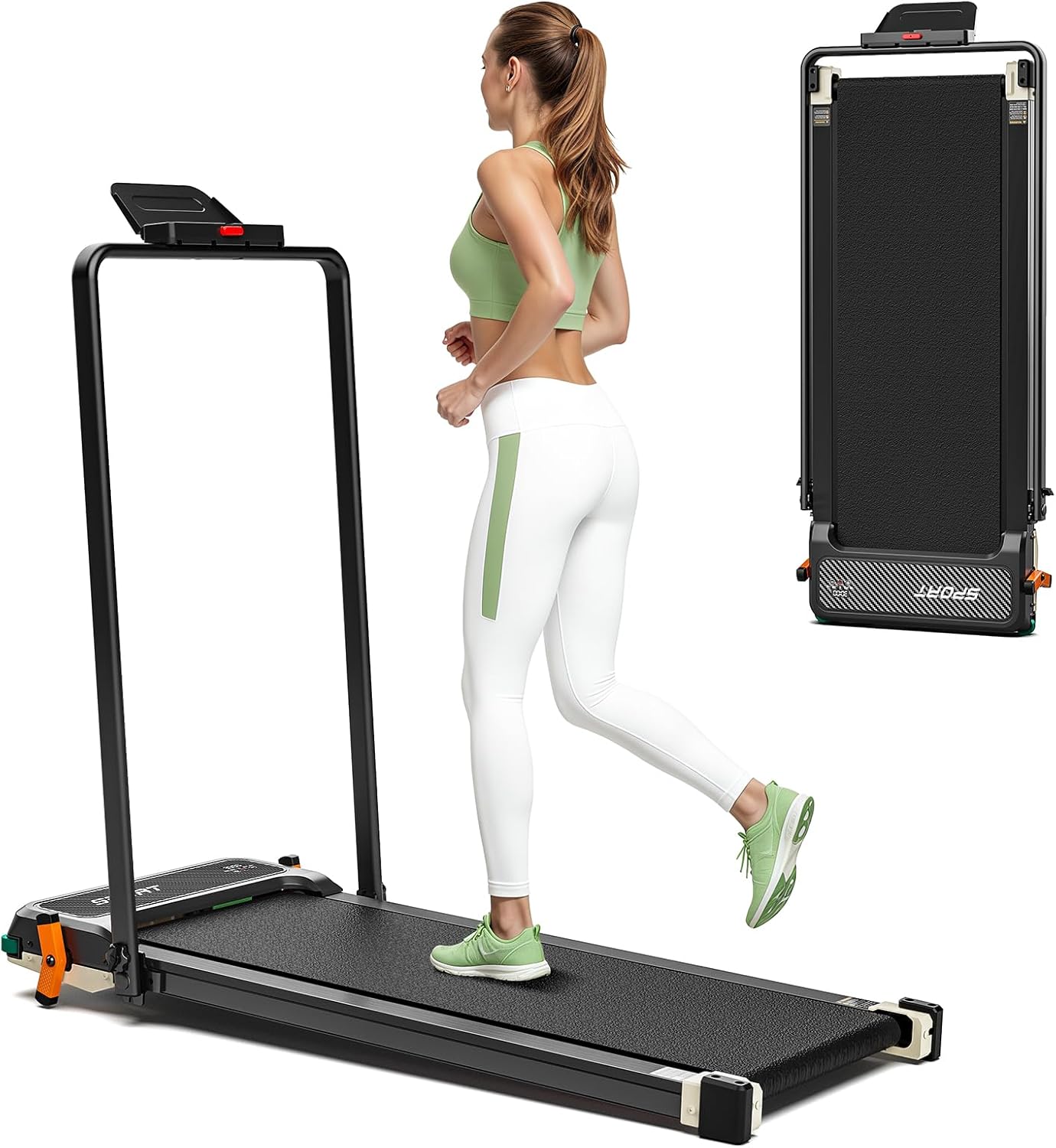 Walking Pad with Incline - Dual-Sided 2 in 1 Under Desk Treadmill with Shiatsu Foot Massager, 330LBs Walking Pad Treadmills for Home and Office, LED Display and Remote Control - Image 8