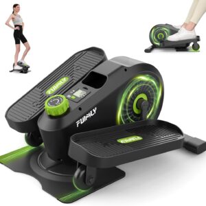 FUNMILY Under Desk Elliptical, Under Desk Bike Pedal Exerciser, Fully Assembled Leg Exerciser 2 in 1 Seated Standing Elliptical, Ultra-Quiet Mini Elliptical Machines for Home Office Use