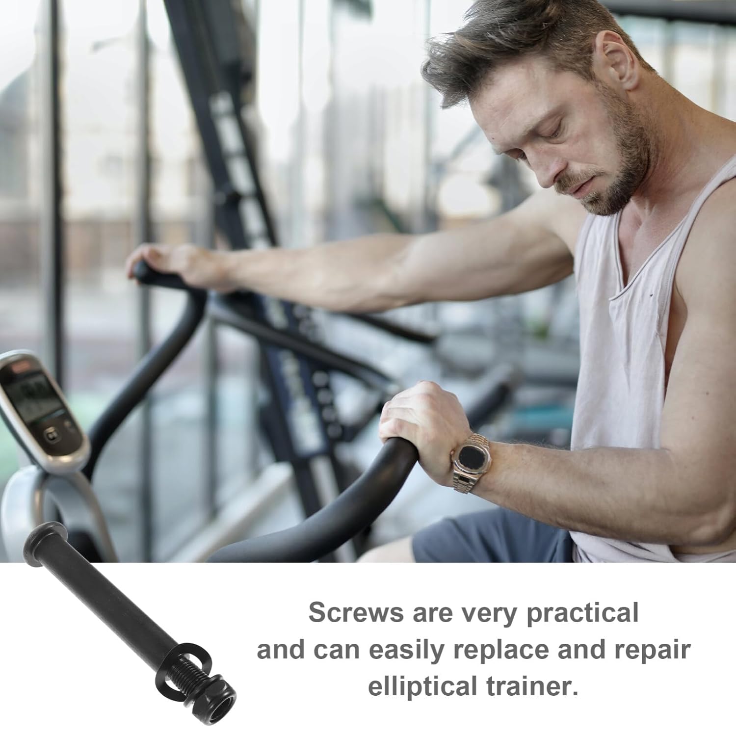 Kisangel Elliptical Machine Bolts Replacement, Elliptical Trainer Screw Indoor Bike Bolt for Sports Exercise Gym Bikes Accessory - Image 6