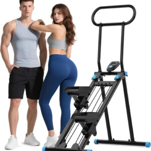 Stair Stepper for Home Gym,Folding Vertical Climber Cardio Exercise Machine,Stair Climber for Full Body Workout with Adjustable Handlebar for Women & Men