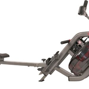 Sunny Health & Fitness Elite Water Rowing Machine with High Dynamic Resistance Vertical Tank, Low-Impact Full-Body Workout and Optional Free SunnyFit App Connectivity