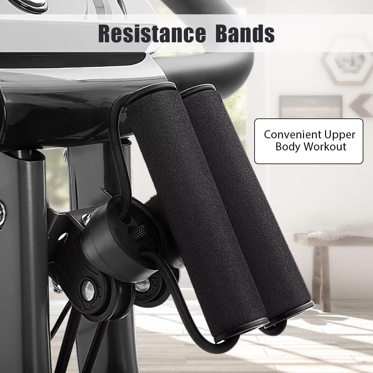 Merax Workout Bike For Home - 2 In 1 Recumbent Exercise Bike and Upright Indoor Cycling Bike Positions, 16 Level Magnetic Resistance Exercise Bike, Foldable Stationary Bike Machine, Fitness Bike - Image 5