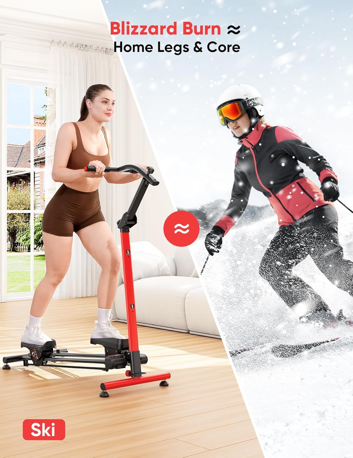 YOLEO Steppers for Exercise at Home, Adjustable Stair Stepper with 3 Workout Modes,Folding Cardio Stair Master with Adjustable Handlebar&Oversized Pedal,90% Pre-Assembled Stair Climber with Caster Mat - Image 4