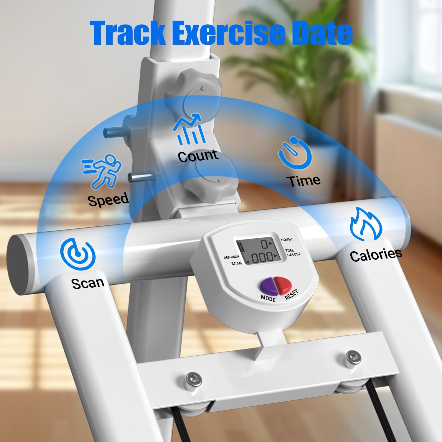Steppers for Exercise at Home Stair Stepper with Handlebar and Resistance Foldable Stepper Climber Exercise Machine Cardio Exercis - Image 4