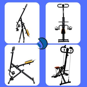 DARCON Squat Machine Exercise Equipment – Ab Rowing Machine for Home Workouts – Power Rider Row for Glutes, Legs and Full Body Workouts for Women and Men