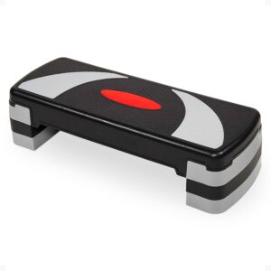 BalanceFrom Aerobic Exercise Step Platform with Raisers, Home & Gym Workout Stepper