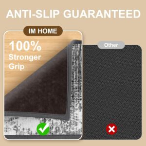 Non Slip Stair Treads for Wooden Steps Indoor, Grey, 15pcs, 30″X8″, Soft Carpet Mat, Machine Washable Boho Carpet Treads with Reusable Adhesive Backing, Safety Stair Tread for Dogs, Kids, Elders