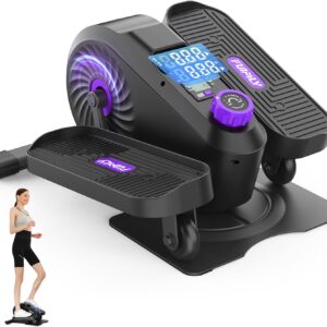 FUNMILY Under Desk Elliptical, Ellipse Leg Exerciser, Standing or Seated Mini Elliptical Machines, Portable Bike Pedal Exerciser for Seniors/Adults, Leg Workout Equipment for Home/Office