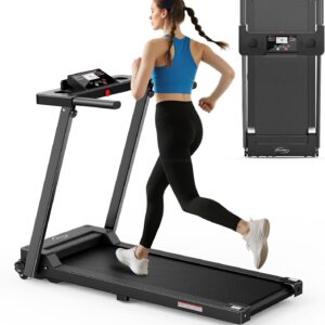 Juturna Treadmills for Home, Walking Pad with Handle Bar, Portable Foldable Treadmill, 3.0 HP Walking Pad with 300 LBS Capacity, Folding Treadmill with LED Display