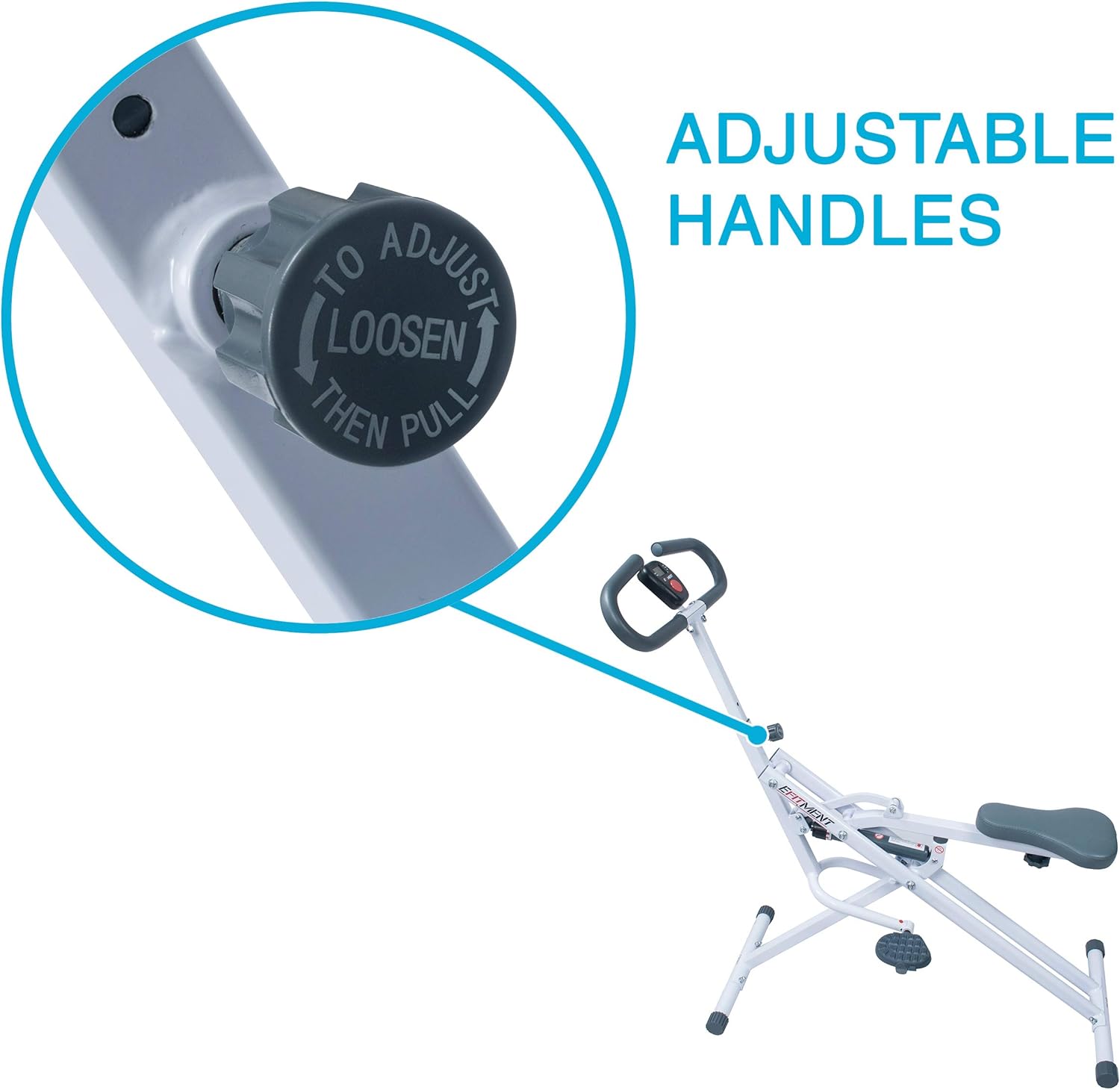 EFITMENT Rower-Ride Squat Machines for Home Exercise Trainer Total Body Abs and Glutes Butt Assist Upright Workout Rowing Machine - SA022 - Image 7