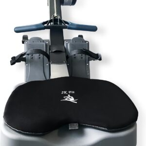 Rowing Machine Seat Cushion (Model 3) for The Concept 2 Rowing Machine with Custom Gel That Fits The Concept 2 Rower, WaterRower Pad, Crew Boat, Sculling, Kayak, and Canoe