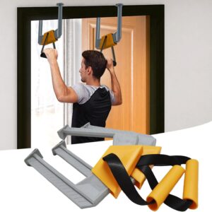 Portable Pull Up Bar – Adjustable Doorway Home Gym with 330lbs Capacity – No Screw Installation for Workout Anywhere – Lightweight Travel Fitness Equipment