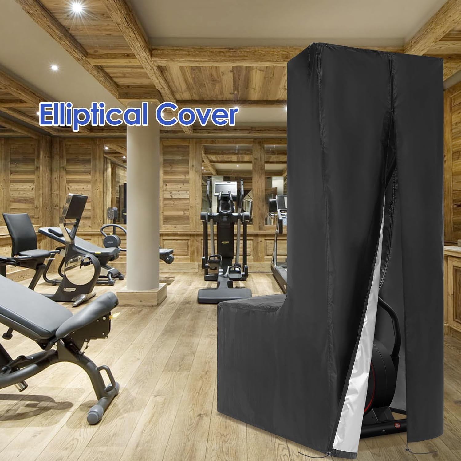 ANCHEER Universal Fitness Equipment Protective Cover - Dust-Proof, Waterproof & Heavy-Duty Shield for Home & Outdoor Use (Elliptical Machines, Treadmills, Bikes & More) - Image 6