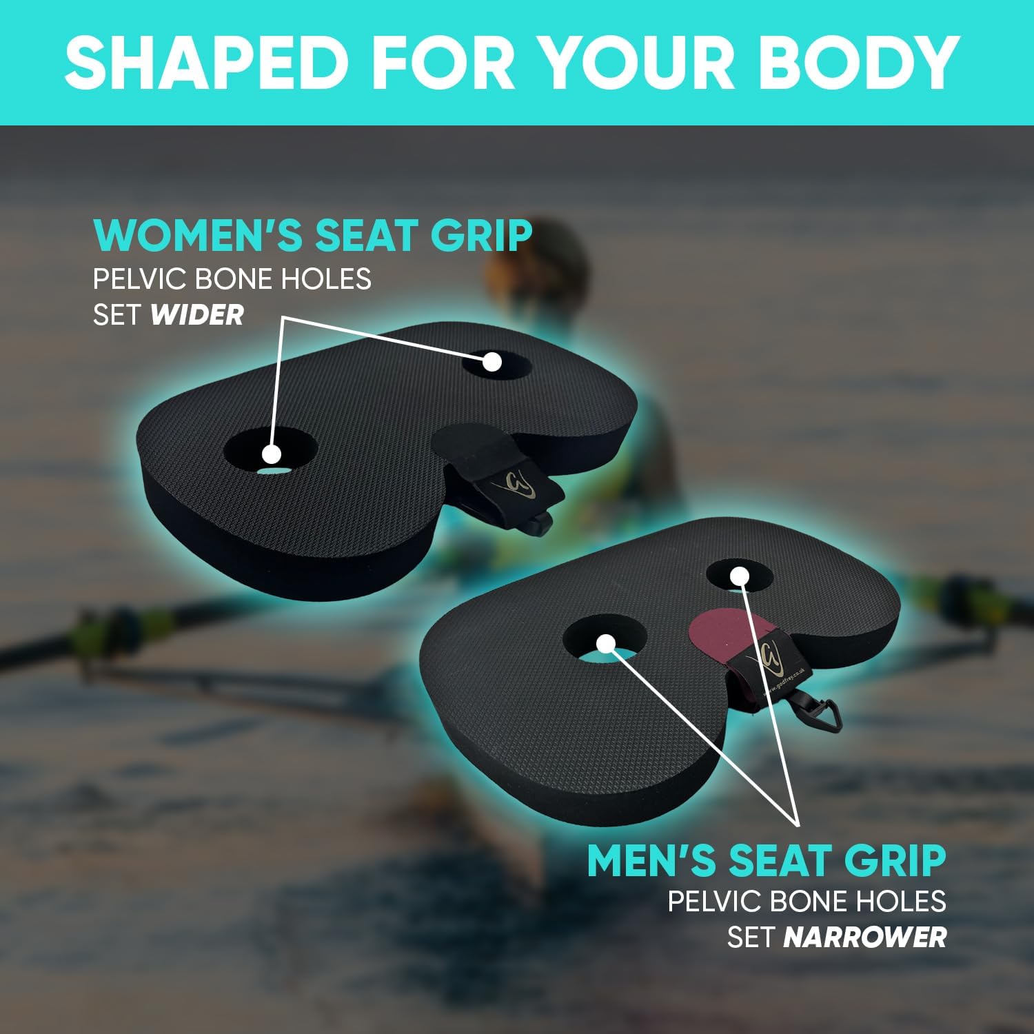 Godfrey Booster Rowing Boat Seat Pad for Men & Women - Anti-Slip Rower Pad for in-Boat, Concept2, Water Rowers & Rowing Machines - Image 5