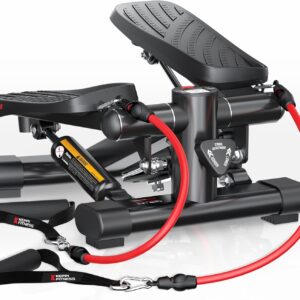 KeppiFitness Steppers for Exercise at Home, Stair Stepper with Resistance Bands for Home Cardio Exercise – FITSTEP Series