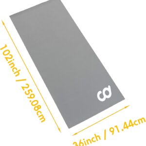CyclingDeal High Density Trainer Floor Mat – Compatible with Indoor Exercise Stationary Bike Treadmill Elliptical Waterproof Gym Flooring Equipment – Indoor Cycle Stepper