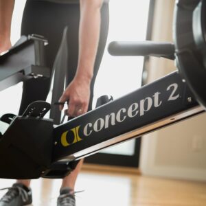 Concept2 RowErg Indoor Rowing Machine – PM5 Monitor, Device Holder, Adjustable Air Resistance, Easy Storage