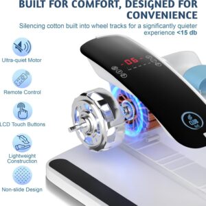 Under Desk Elliptical Machine – Electric Seated Pedal Exerciser for Seniors & Adults, Compact Quiet Ellipse Leg Exerciser with Remote, LCD, Foot Pedals – Home Office Workout Equipment