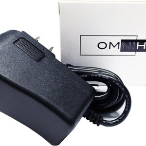 OMNIHIL 8 Feet AC Adapter Compatible with Reebok 1000 Zx Rb310 Rl 10.0 Rt300 Rx 3.0 Rl 6.0 Rl T7.90 T9.85es Rx 2.0 Rx 3.0 Rx 4.0 Rx 5.0 1000x Elliptical Trainer Rbel59907 Rb9700