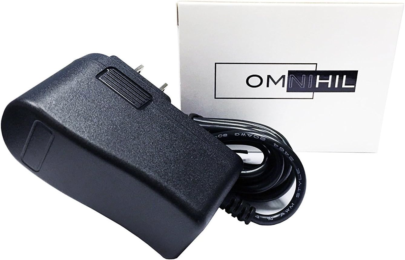 OMNIHIL 8 Feet AC Adapter Compatible with Reebok 1000 Zx Rb310 Rl 10.0 Rt300 Rx 3.0 Rl 6.0 Rl T7.90 T9.85es Rx 2.0 Rx 3.0 Rx 4.0 Rx 5.0 1000x Elliptical Trainer Rbel59907 Rb9700