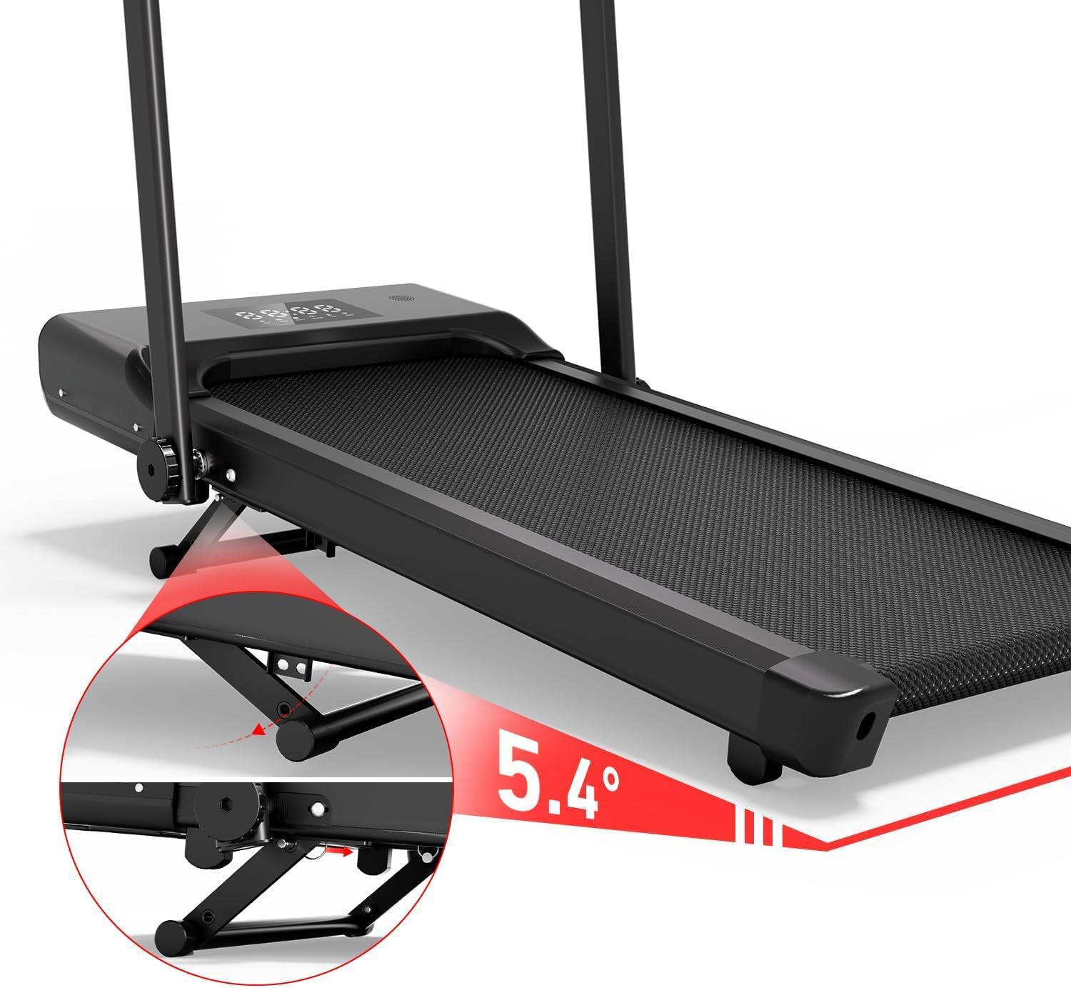 DeerRun Treadmill-Walking Pad-Under Desk Treadmill, 3 in 1 Folding Treadmill, 3.0HP Quiet Foldable Portable Treadmill, 300 lbs Capacity Treadmills for Home Small Spaces with Remote Control and APP - Image 4