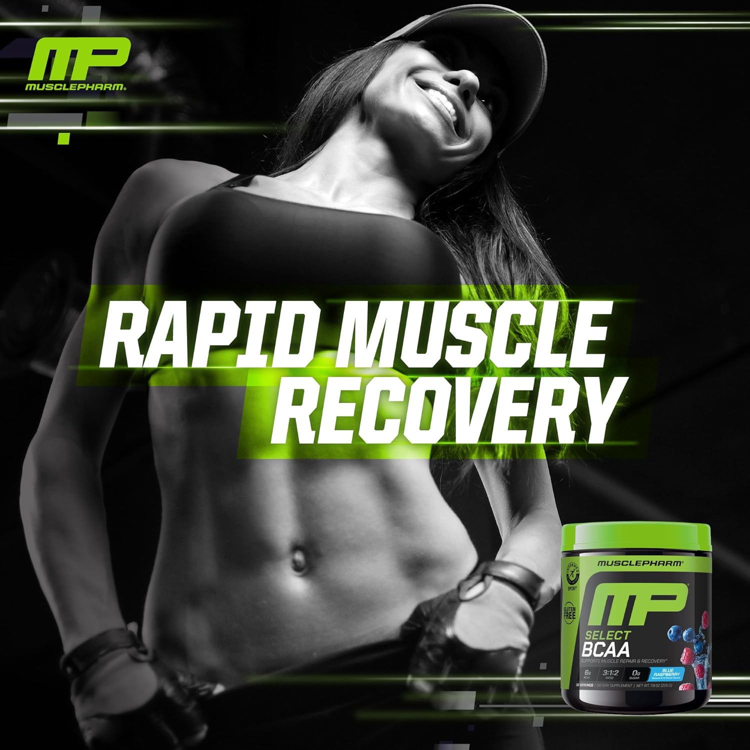 MusclePharm Essentials BCAA Powder, Pre & Post Workout Recovery Drink, Supports Muscle Recovery & Energy Production, Essential Amino Acids Supplement, 30 Servings, Blue Raspberry Flavor - Image 6
