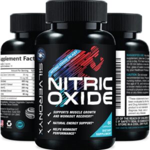 Extra Strength Nitric Oxide Supplement 3X Strength L Arginine, Citrulline Malate, AAKG, Beta Alanine – Premium Muscle Supporting Nitric Booster – Natural Energy & Heart Health Support – 60 Capsules