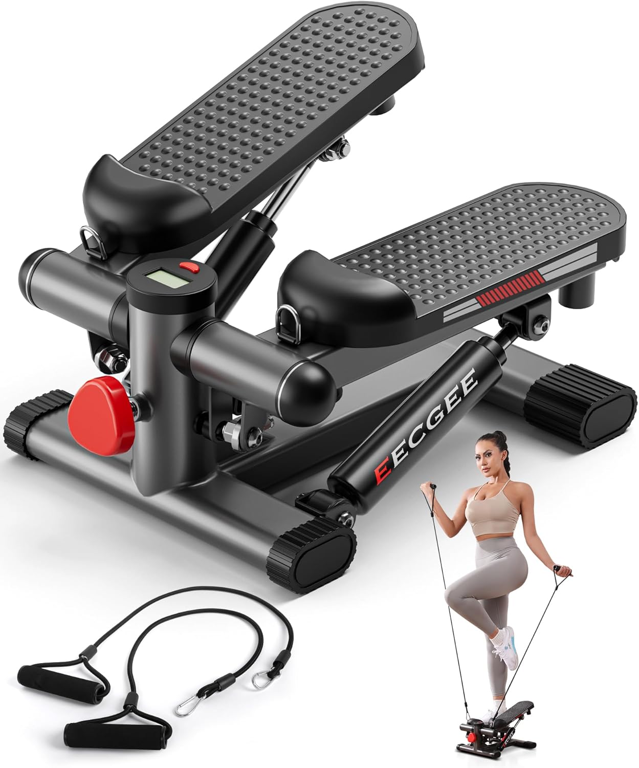 Mini Stepper with Hydraulic Fitness Stair Stepper for Home Workouts