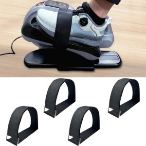 4 Pcs Ellipse Leg Exerciser Machine Pedal Straps, Suitable for Under Desk Elliptical Peddler Foot & Leg Pedal Exercixer for Seniors Fitness Home Sports Accessories