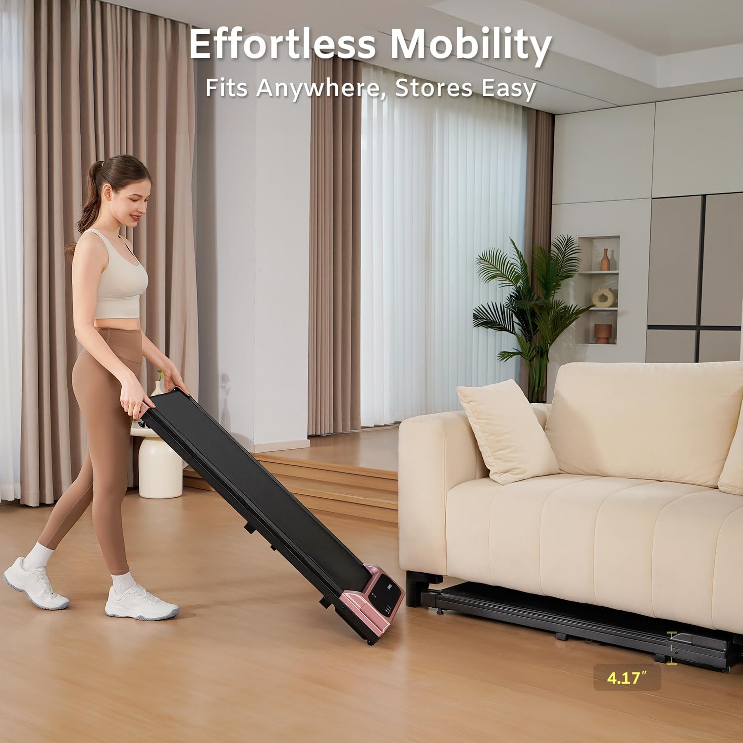 TheNeat Walking Pad, Under Desk Treadmill, Treadmills for Home & Office, Walking Jogging Running Machine, NeatWalk - Image 4