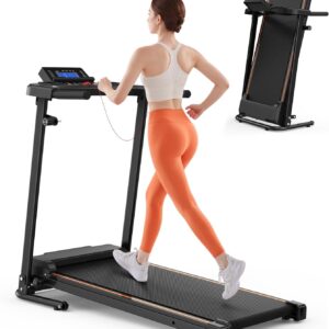 FYC Foldable Treadmills for Home Small, Compact Treadmill with Handles, Mini Treadmill for Small Spaces, 2.5HP & 300 LBS Capacity