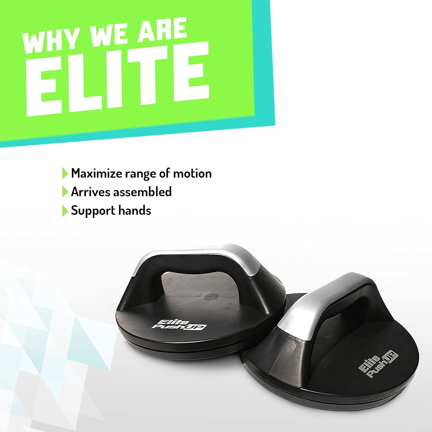 Elite Sportz Push Up Bars - You Will Feel Less Wrist Pain Than When Doing Normal Pushups. Very Sturdy and Won’t Slide Around - Image 4