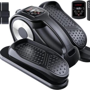 UTRYUP Under Desk Elliptical Machine, Electric Elliptical Machine While Sitting for Seniors with Remote Control, 12-Speed Adjustable & Quiet Operation, Compact Pedal Exerciser for Home or Office Use