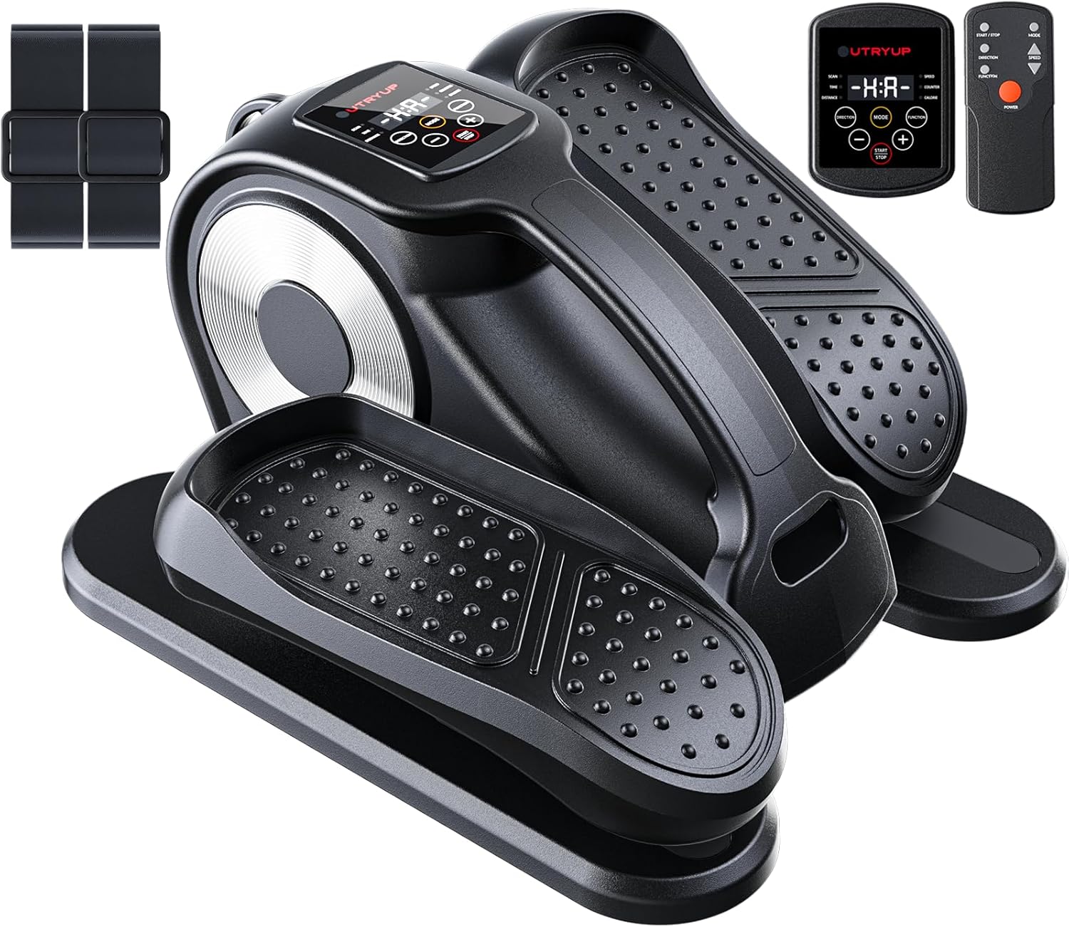 UTRYUP Under Desk Elliptical Machine, Electric Elliptical Machine While Sitting for Seniors with Remote Control, 12-Speed Adjustable & Quiet Operation, Compact Pedal Exerciser for Home or Office Use
