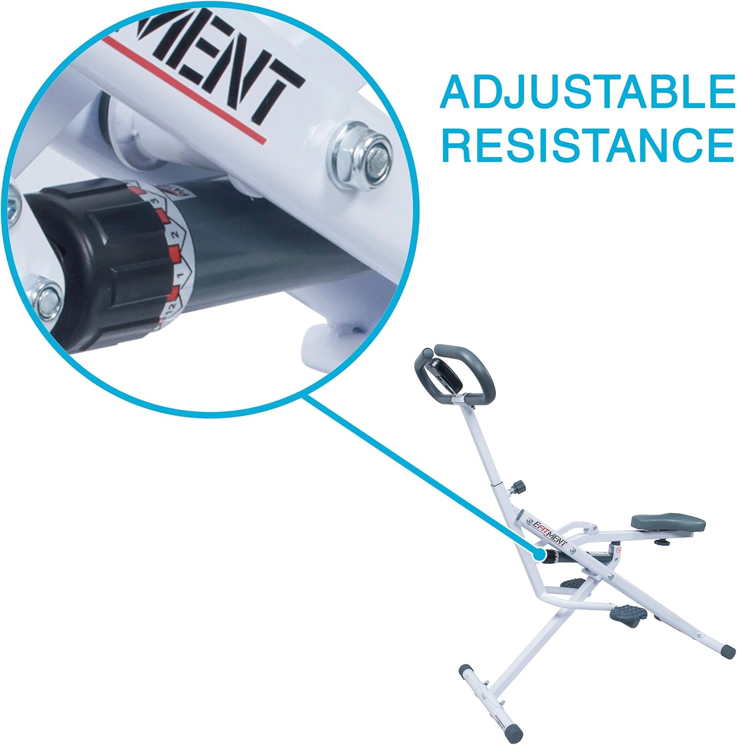 EFITMENT Rower-Ride Squat Machines for Home Exercise Trainer Total Body Abs and Glutes Butt Assist Upright Workout Rowing Machine - SA022 - Image 6