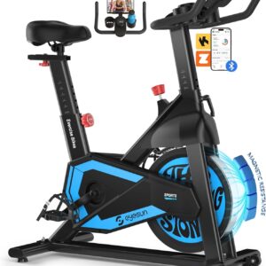Exercise Bikes for Home,Indoor Cycling Bike with Adjustable Magnetic,Brake Pad Resistance Silent Belt Drive,330lbs Weight Capacity &Upgraded Version Seat for Home Cardio&Weight Loss